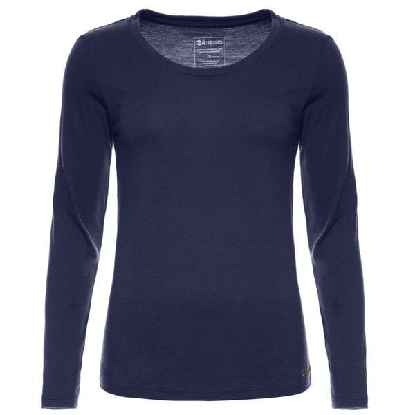 Kaipara - Merino Sportswear Merino Langarm Unterhemd Damen Regular 200 weiter Halsausschnitt von Kaipara - Merino Sportswear