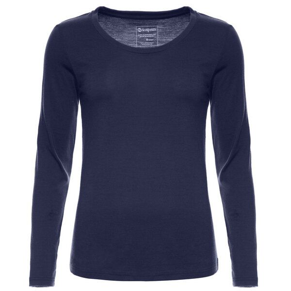 Kaipara - Merino Sportswear Merino Shirt Langarm Regularfit 200 weiter Halsausschnitt Damen von Kaipara - Merino Sportswear