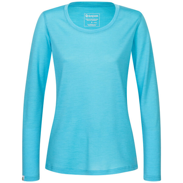 Kaipara - Merino Sportswear Merino Shirt Langarm Regularfit 200 weiter Halsausschnitt Damen von Kaipara - Merino Sportswear