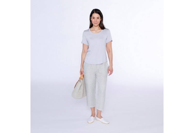 Kaipara - Merino Sportswear Rundhalsshirt URBAN Merino Shirt Damen Kurzarm Regular 150 weiter Ausschnittt (1-tlg) aus reiner Merinowolle Made in Germany von Kaipara - Merino Sportswear