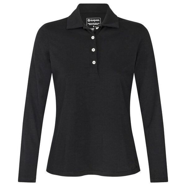 Kaipara - Merino Sportswear URBAN Merino Poloshirt Damen Langarm Regular 200 von Kaipara - Merino Sportswear