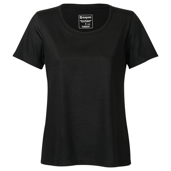 Kaipara - Merino Sportswear URBAN Merino Shirt Damen Kurzarm Regular 200 weiter Halsausschnitt von Kaipara - Merino Sportswear