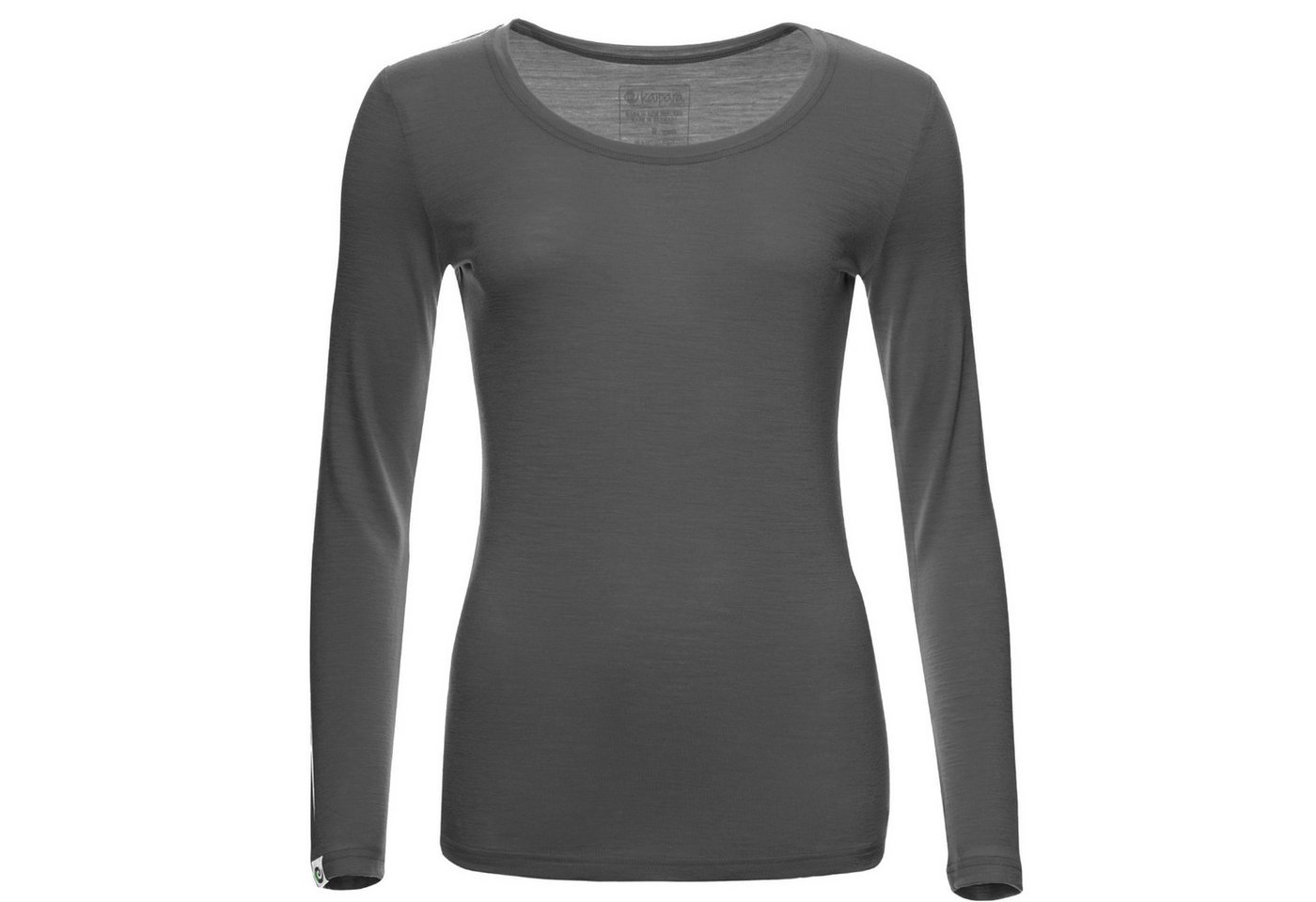 Kaipara - Merino Sportswear Funktionsunterhemd Merino Damen-Unterhemd Langarm Rundhals Slimfit 150g light (1-St) aus reiner Merinowolle Made in Germany von Kaipara - Merino Sportswear
