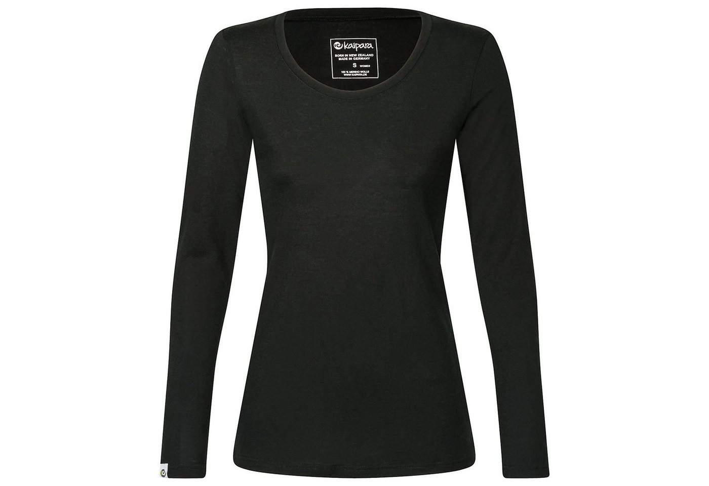Kaipara - Merino Sportswear Thermounterhemd Merino Damen-Unterhemd langarm Rundhals Slimfit 200g warm (1-St) aus reiner Merinowolle Made in Germany von Kaipara - Merino Sportswear