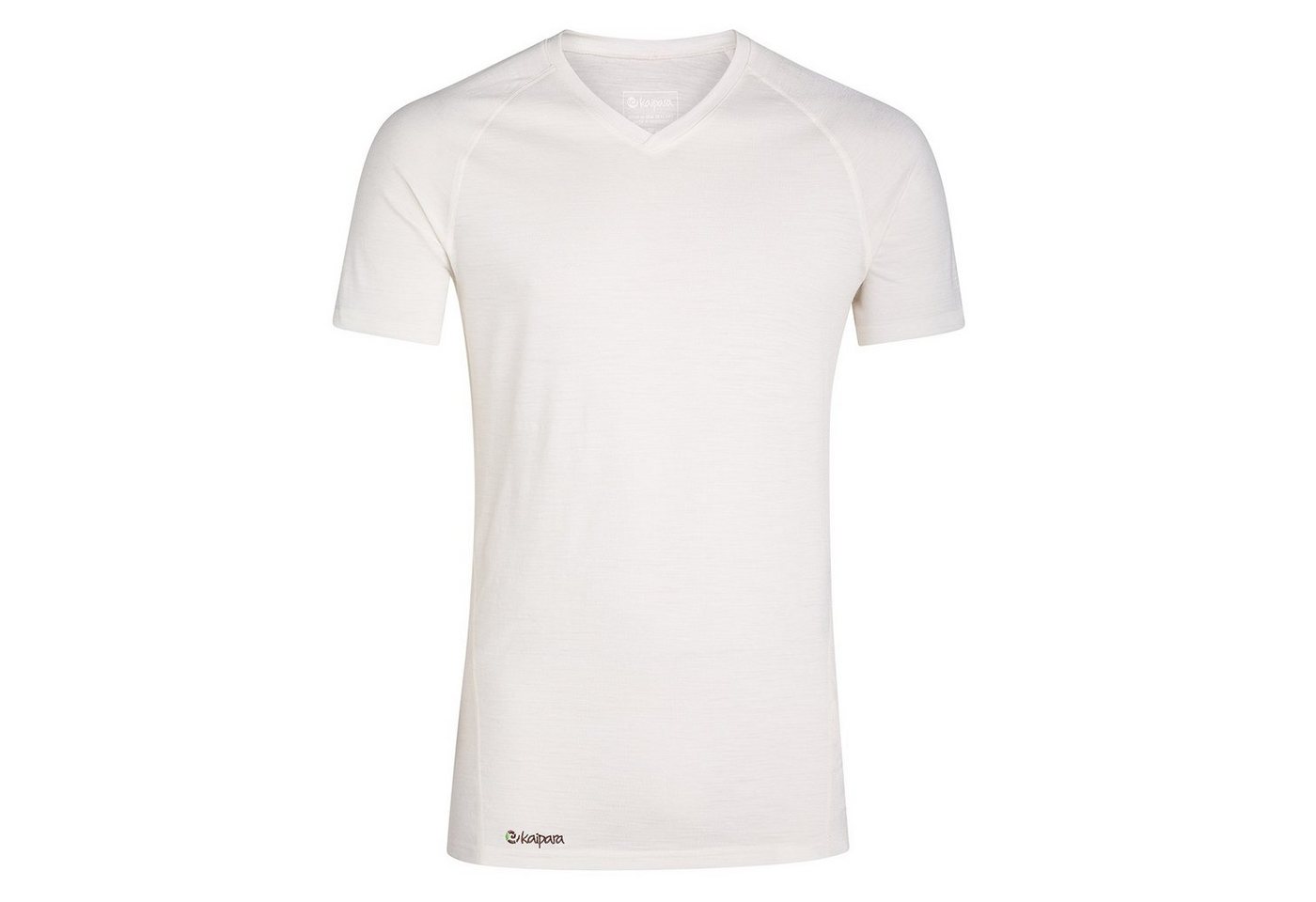 Kaipara - Merino Sportswear Unterhemd Merino Herren-Unterhemd Kurzarm Slimfit V-Neck Raglan 150g light (1-St) aus reiner Merinowolle Made in Germany von Kaipara - Merino Sportswear