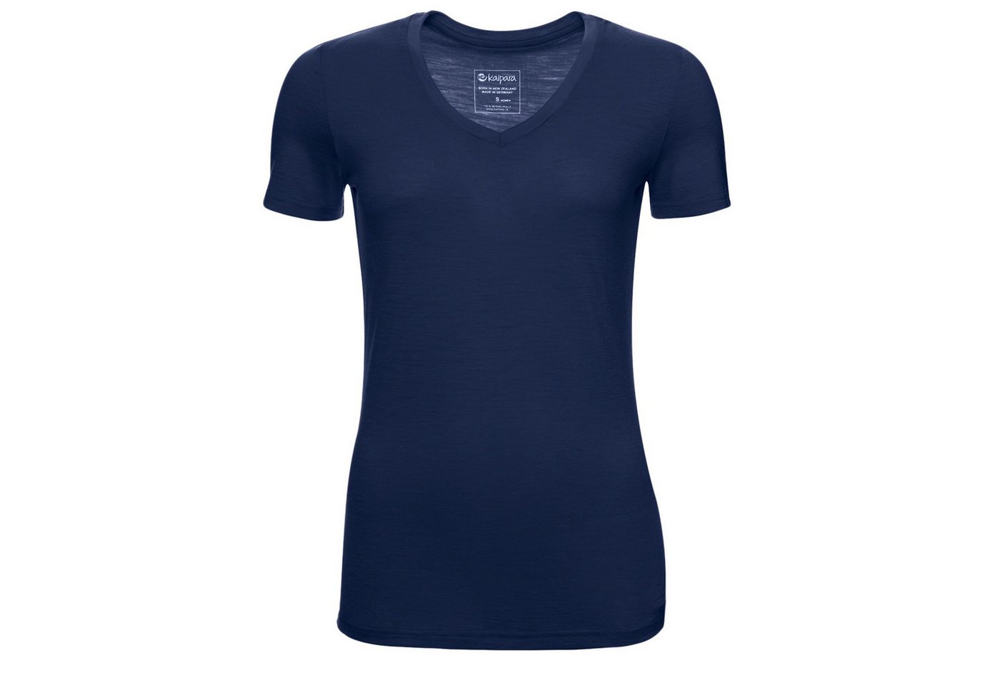 Kaipara - Merino Sportswear V-Shirt Merino Shirt Damen Kurzarm Slimfit V-Neck 150 (1-tlg) aus reiner Merinowolle Made in Germany von Kaipara - Merino Sportswear