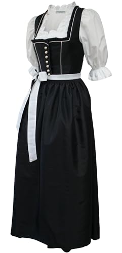 Kaiser Franz Josef Dirndl Festtracht Trachten-Kleid lang Balkonett Trachtenkleid Dirndlkleid mit Schürze Ballkleid Satin TAFT schwarz weiß glänzend Made in Austria, Größe:40 Kaiser Franz Josef Dirndl Festtracht Trachten-Kleid lang Balkonett Trachtenkleid Dirndlkleid mit Schürze Ballkleid Satin TAFT schwarz weiß glänzend Made in Austria, Größe:40 von Kaiser Franz Josef