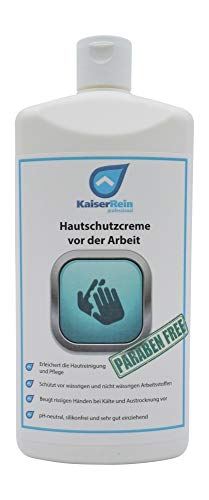 KaiserRein Hautschutzcreme vor der Arbeit 1L Männer und Frauen Spender geeignet rissige Hände von KaiserRein professional