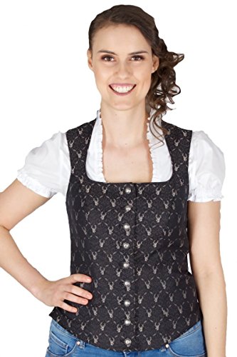 Kaiseralm Damen Bustier Emma 5245 schwarz Fb 999 Größe 38 von Kaiseralm