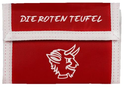 1. FC Kaiserslautern Geldbörse - Die Roten Teufel - Rot | Nylon | Geldbeutel FCK - Plus Lesezeichen I Love Kaiserslautern von Kaiserslautern FCK