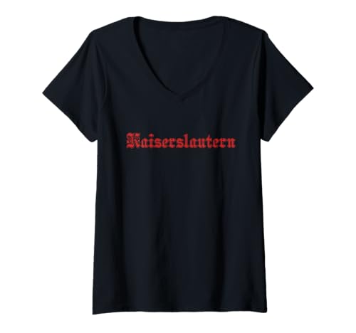 Damen Kaiserslautern Fanartikel Aufstieg Retro T-Shirt mit V-Ausschnitt Damen Kaiserslautern Fanartikel Aufstieg Retro T-Shirt mit V-Ausschnitt von Kaiserslautern Fanartikel