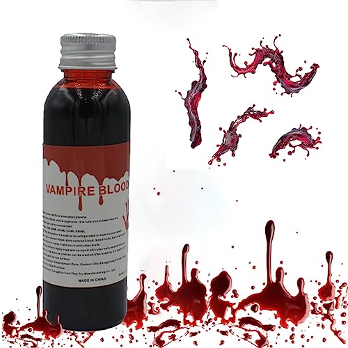 Kunstblut-Halloween-Zombie-VAMPIR-Kunstblut für Cosplay Party Requisiten Halloween Party Halloween Make up-Zombie Make up-Blut(60ML) von Kaishuai