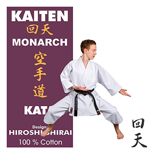 Kaiten Monarch KATA Karateanzug mit Elastikbund-Hose, 14 oz Karate Gi (175) von Kaiten