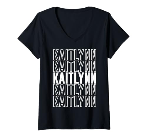 Damen Kaitlynn T-Shirt mit V-Ausschnitt Damen Kaitlynn T-Shirt mit V-Ausschnitt von Kaitlynn Apparel
