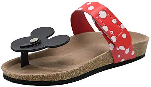 Kaizi Karzi Damen Mode Tanga Sandalen Klettverschluss Zehentrenner Strand Sandalen Red Gr 39 Asiatisch von Kaizi Karzi