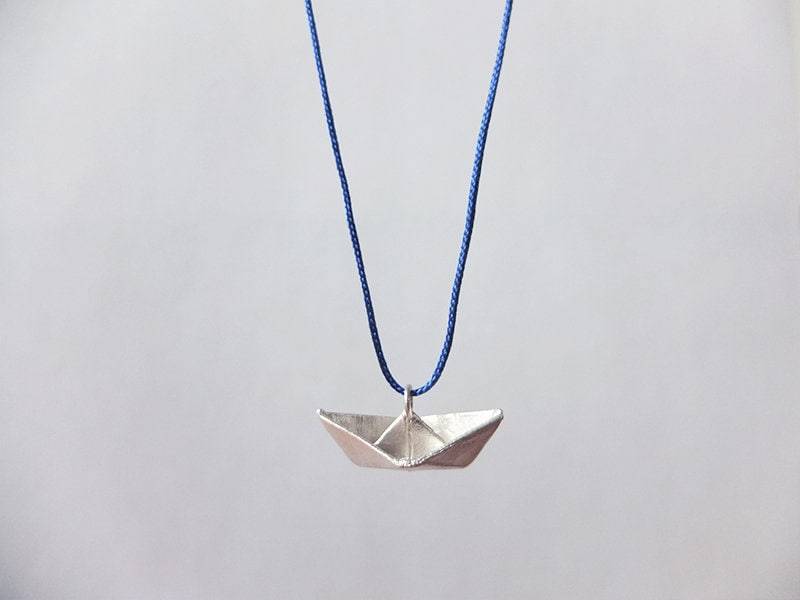 Anhänger „Mini Silberschiffchen" Maritimes Geschenk Anhänger „Mini Silberschiffchen" Maritimes Geschenk von KajaHolland