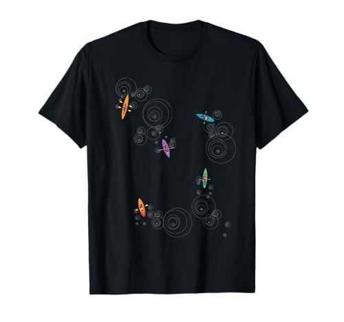 Kajak-T-Shirt für Männer, Frauen und Kinder, Grafik-Kajak T-Shirt von Kajak-T-Shirts