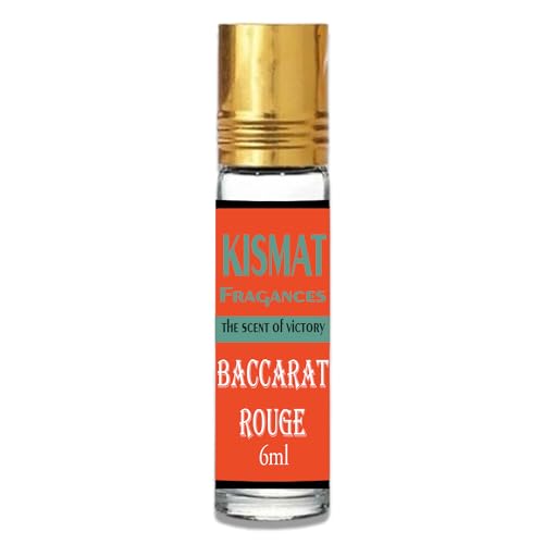 Kismat-Duftöl, alkoholfreies Parfümöl für Männer und Frauen, sowohl für den täglichen Gebrauch als auch für besondere Anlässe geeignet, 6 ml. (Baccarat Rouge) von Kajal