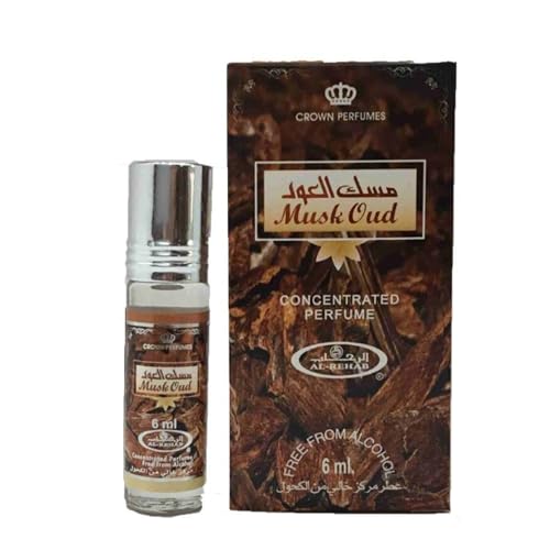 Kajal Musk Oud Luxus-Parfümöl 6 ml – Al Rehab Moschus-Parfüm für Männer und Frauen (1) von Kajal