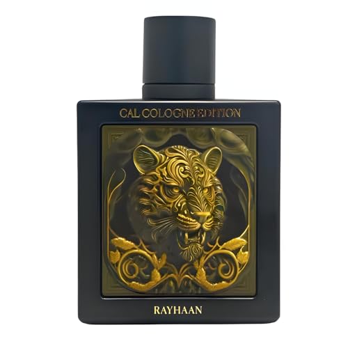 RayhaanTiger Cal Cologne Edition Extrait de Parfum Spray Unisex 3.4 Oz - 30% Duftöl Luxusduft mit Oud, Safran, Amber, Vanille & Sandelholz | 100ml mit Kajal Sticker RayhaanTiger Cal Cologne Edition Extrait de Parfum Spray Unisex 3.4 Oz - 30% Duftöl Luxusduft mit Oud, Safran, Amber, Vanille & Sandelholz | 100ml mit Kajal Sticker von Kajal