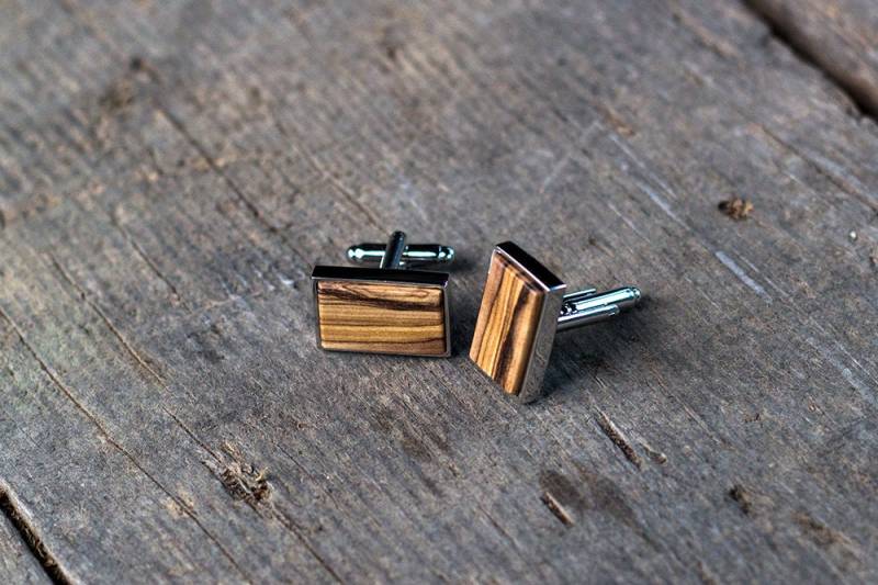 Geschenk Für Männer, Manschettenknöpfe 5 Jahre, Olivenholz Manschettenknöpfe, Männer Geschenk von KajzarsWoodWork