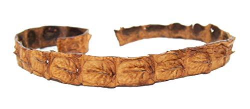 Echtes Krokodil Leder Hutband in tobacco von Kakadu Traders Australia