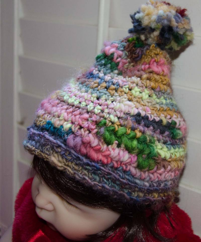 Neugeborene Bis 3 Monate Gehäkelt Mit Handgesponnener Weicher Hautwolle Ooak One Of A Kind Baby Mütze von Kakodah