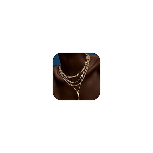 Kakonia Kette Damen,14K Gold/Silber Edelstahl Layering Kette,Trendy Damen Kette Mit Anhänger Zirkon Edelstahl Kette Wasserfest Schlangen Kette Lang Damen Perle Y Kette Choker Halskette Damen -GL Kakonia Kette Damen,14K Gold/Silber Edelstahl Layering Kette,Trendy Damen Kette Mit Anhänger Zirkon Edelstahl Kette Wasserfest Schlangen Kette Lang Damen Perle Y Kette Choker Halskette Damen -GL von Kakonia