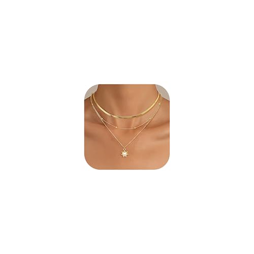 Kakonia Layered Gold Halskette für Frauen 14K Gold Plattiert Kette Damen Anhänger Halskette Set Kette Gold Damen Halskette Satck Zierliche Goldkette Trendy Schmuck für Frauen Kakonia Layered Gold Halskette für Frauen 14K Gold Plattiert Kette Damen Anhänger Halskette Set Kette Gold Damen Halskette Satck Zierliche Goldkette Trendy Schmuck für Frauen von Kakonia