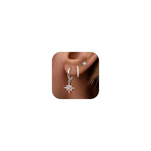 Kakonia Gold Silber Ohrringe Set für Damen Mädchen von Kakonia