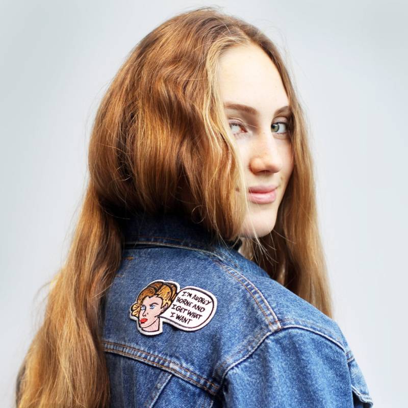 Bestickte Eisen Auf Patch Abzeichen Twin Peaks Audrey Horne von KaktusClub