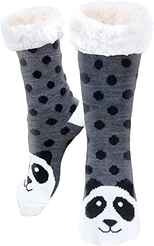 Stoppersocken, Slipper Socken, Hausschuh-Socken, Warme Hüttensocke, Rutschfeste Socken, Damen Wintersocken Warme Flauschige Fuzzy Sock, mit Anti Rutsch Noppen, Das beste Geschenk für einen Freund von Kakveiai