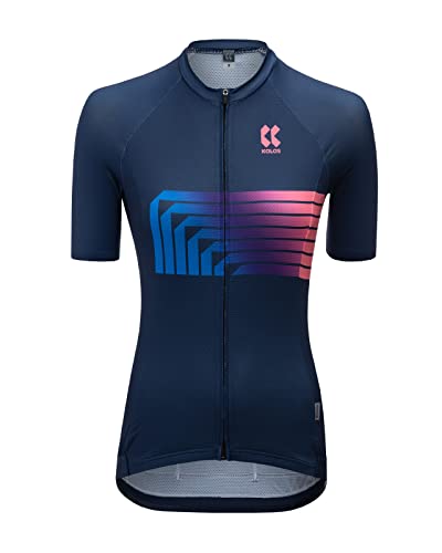 Kalas Damen Motion Z2 Kurzarm-Fahrradsport Jersey, schwarz/pink, L von Kalas