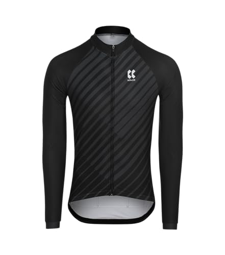 Kalas Herren Motion Z4 Langarm-Radsport Jersey, Schwarz, S von Kalas