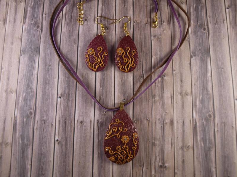 Jewellery. Jewellery Set. Schmuckset. Schmuck. Handmade Jewelry. Polymer Clay Mystik Jewellery. Jewellery Set. Schmuckset. Schmuck. Handmade Jewelry. Polymer Clay Mystik von KalatheyaJewellery