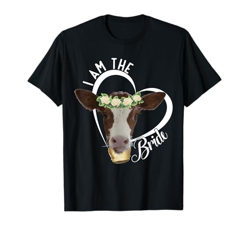 Kalb Kuh Rind Herz-Liebes-Design-Geschenk Ich bin die Braut, Junggesellinnenabschied, JGA, Polterer Damen T-Shirt Schwarz S Klassisch mit niedlichem Kalb-Motiv Hochzeit JGA-T-Shirt mit Tier-Motiv Kalb Kuh Rind Herz-Liebes-Design-Geschenk Ich bin die Braut, Junggesellinnenabschied, JGA, Polterer Damen T-Shirt Schwarz S Klassisch mit niedlichem Kalb-Motiv Hochzeit JGA-T-Shirt mit Tier-Motiv von Kalb Kuh Rind Herz-Liebes-Design-Geschenk