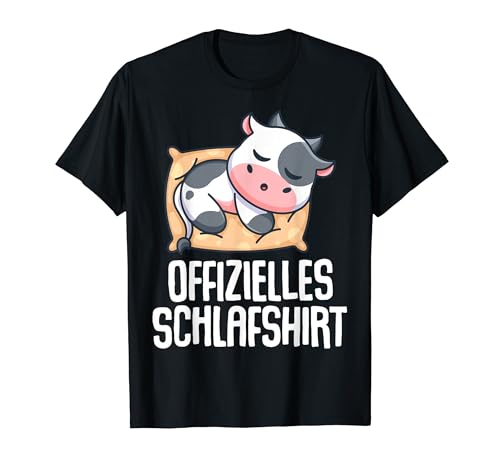 Offizielles Schlafshirt Herren Kuh Kalb Lustig Geschenk Fun T-Shirt von Kalb Kuh Shirt Schlafshirt Damen Lustige T-Shirts