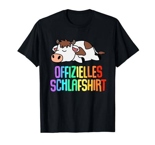 Offizielles Schlafshirt Herren Kuh Kalb Lustig Geschenk Fun T-Shirt von Kalb Kuh Shirt Schlafshirt Damen Lustige T-Shirts