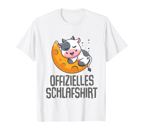 Offizielles Schlafshirt Herren Kuh Kalb Lustig Geschenk Fun T-Shirt von Kalb Kuh Shirt Schlafshirt Damen Lustige T-Shirts