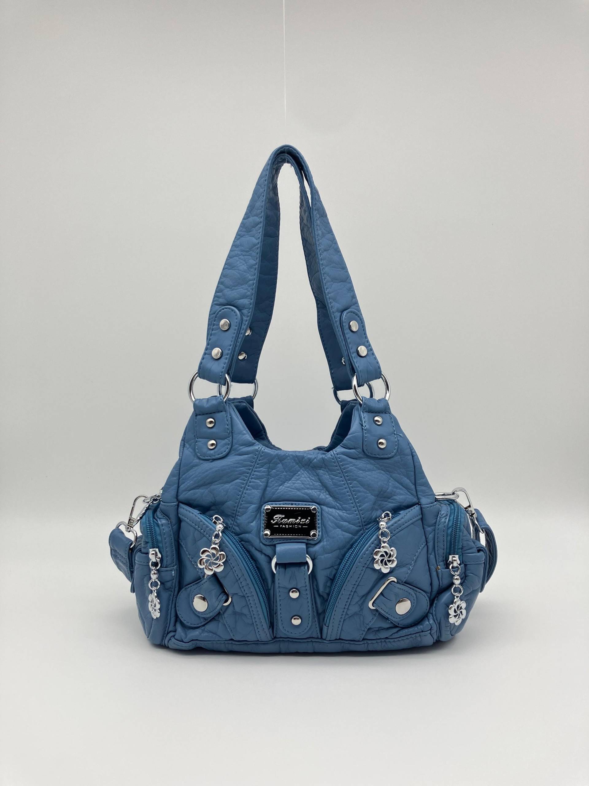 Handtasche Hobo Bag - Y2K-style Vintage-styleblaue Vintage-style Zoe von Kalegant