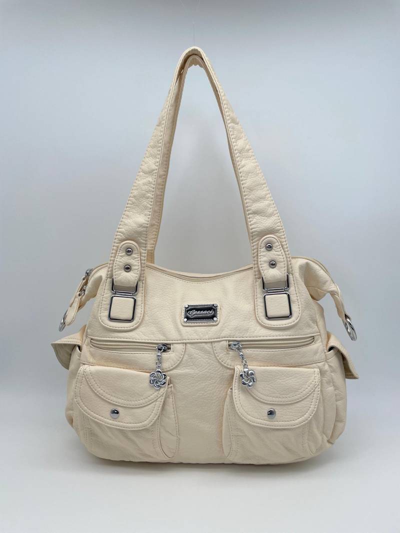 Handtasche Im Y2K-Vintage-stil Mit Abnehmbaren Schultergurt - Gessaci Amber Creme Handtasche Im Y2K-Vintage-stil Mit Abnehmbaren Schultergurt - Gessaci Amber Creme von Kalegant