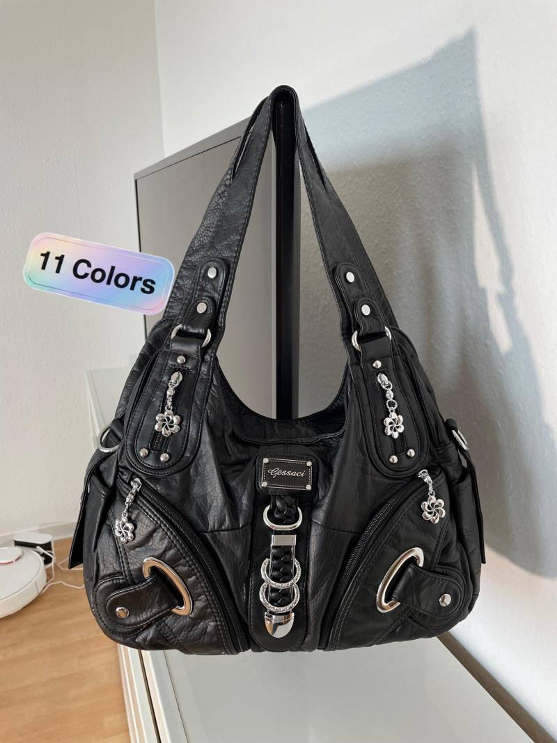Handtasche Im Y2K-Vintage-stil Mit Abnehmbaren Schultergurt Tasche - Gessaci Amelie 07 Handtasche Im Y2K-Vintage-stil Mit Abnehmbaren Schultergurt Tasche - Gessaci Amelie 07 von Kalegant
