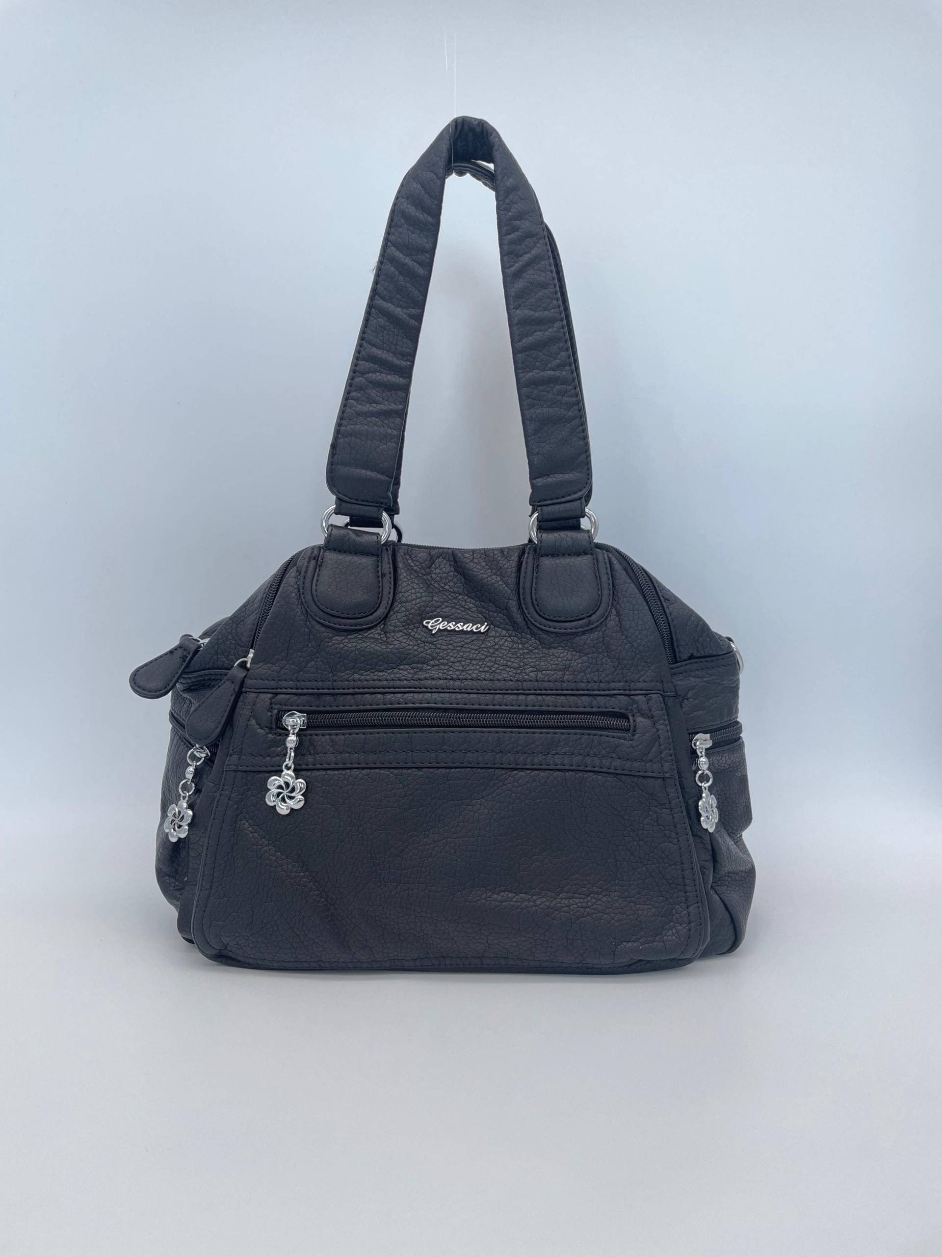 Handtasche Im Y2K-Vintage-stil Mit Abnehmbaren Schultergurt Tasche - Gessaci Juliette Schwarz von Kalegant