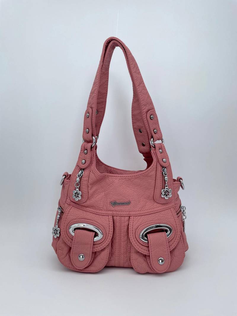 Handtasche Im Y2K-Vintage-stil Mit Abnehmbaren Schultergurt Tasche - Gessaci Lena Rosa Handtasche Im Y2K-Vintage-stil Mit Abnehmbaren Schultergurt Tasche - Gessaci Lena Rosa von Kalegant