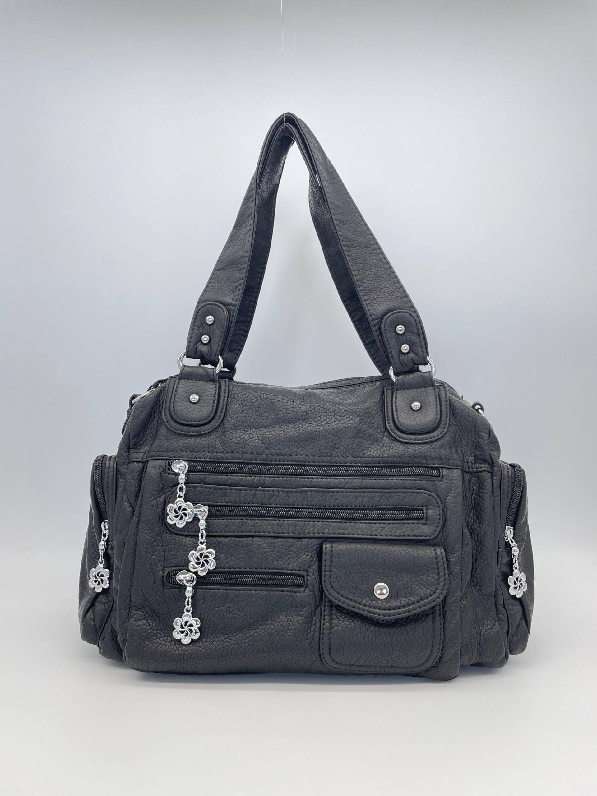Handtasche Im Y2K-Vintage-stil Mit Abnehmbaren Schultergurt Tasche - Gessaci Luna Schwarz Handtasche Im Y2K-Vintage-stil Mit Abnehmbaren Schultergurt Tasche - Gessaci Luna Schwarz von Kalegant