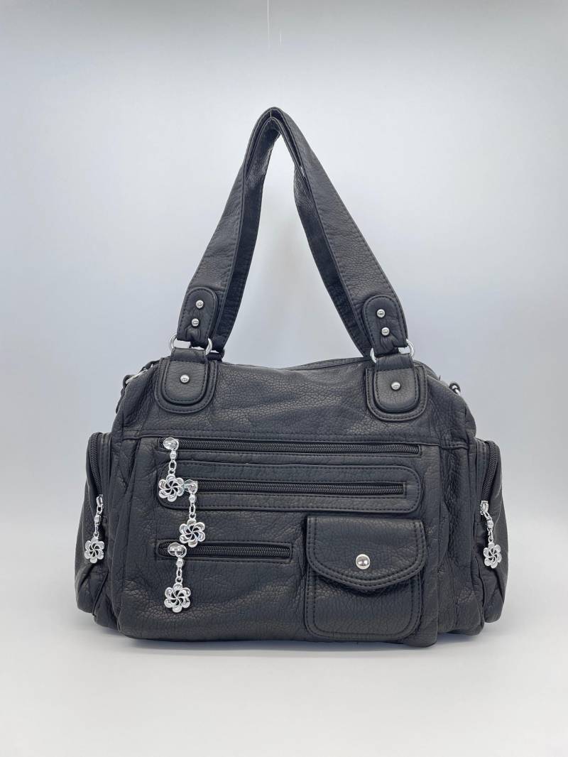 Handtasche Im Y2K-Vintage-stil Mit Abnehmbaren Schultergurt Tasche - Gessaci Luna Schwarz Handtasche Im Y2K-Vintage-stil Mit Abnehmbaren Schultergurt Tasche - Gessaci Luna Schwarz von Kalegant