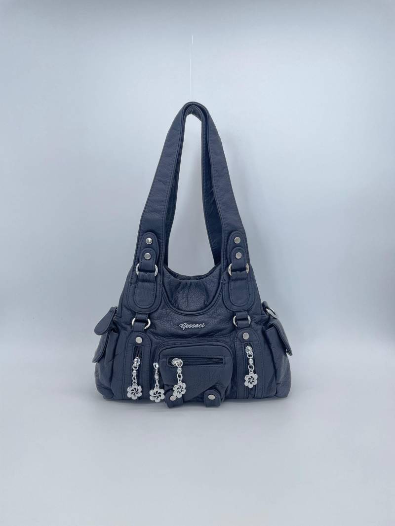 Handtasche Im Y2K-Vintage-stil Mit Abnehmbaren Schultergurt Tasche - Gessaci Lyra Blau Handtasche Im Y2K-Vintage-stil Mit Abnehmbaren Schultergurt Tasche - Gessaci Lyra Blau von Kalegant