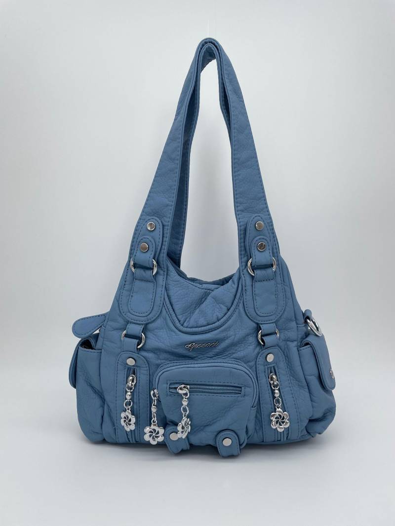Handtasche Im Y2K-Vintage-stil Mit Abnehmbaren Schultergurt Tasche - Gessaci Lyra Hellblau Handtasche Im Y2K-Vintage-stil Mit Abnehmbaren Schultergurt Tasche - Gessaci Lyra Hellblau von Kalegant