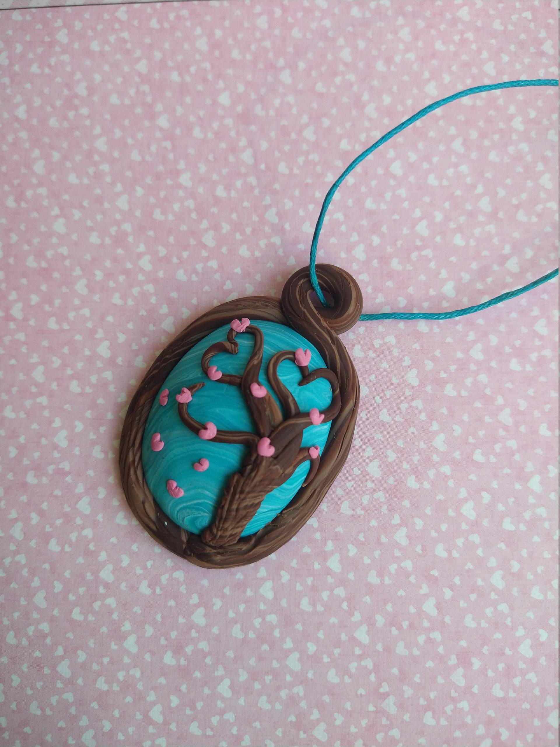 Handgemachte Polymer Clay Sakura Liebe Anhänger Handgemachte Polymer Clay Sakura Liebe Anhänger von Kaleido5cope9Art