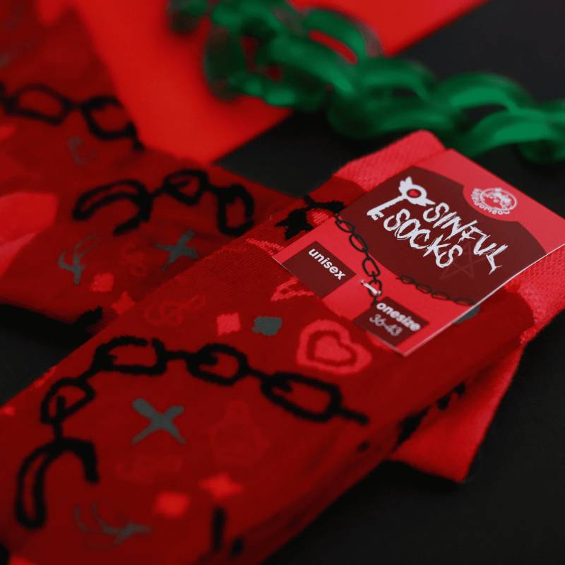 Hazbin Hotel Inspired "Sinful Socks' Socks/Gift Sinner Onesize von MoltenCoreCandles